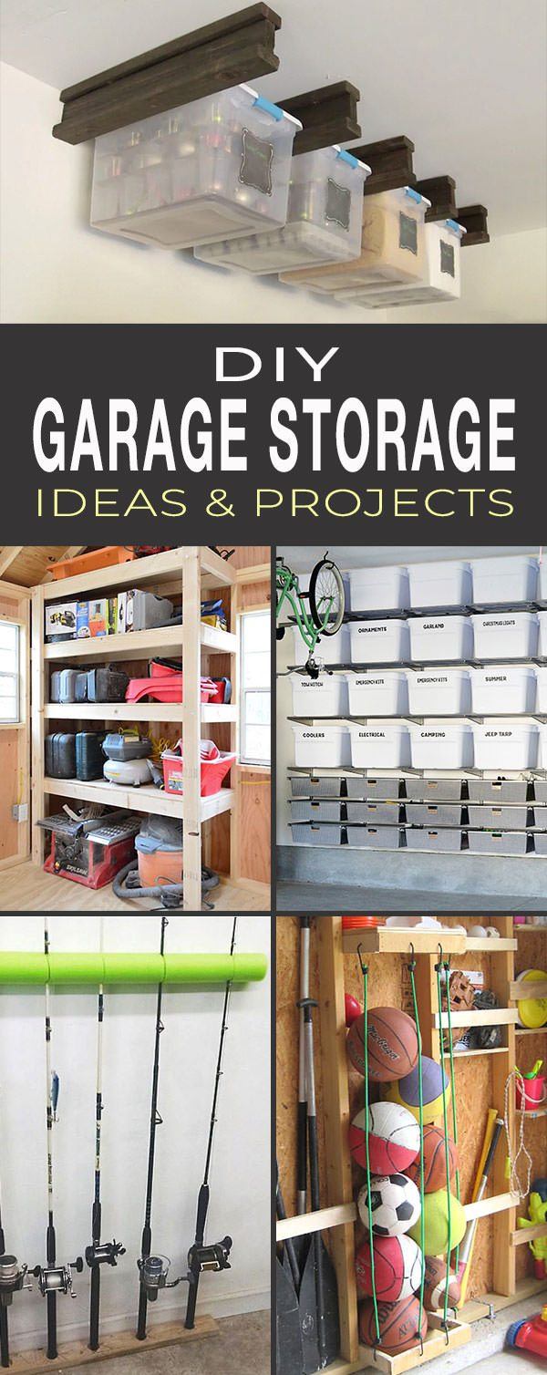 DIY GARAGE STORAGE IDEAS  PROJECTS
