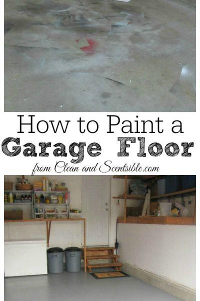 Comment peindre un plancher de garage